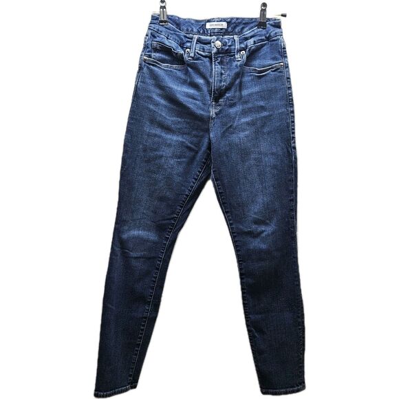 Good American Womens Blue Dark Wash Good Legs Crop Skinny Jeans Size 6/28 - Picture 1 of 13